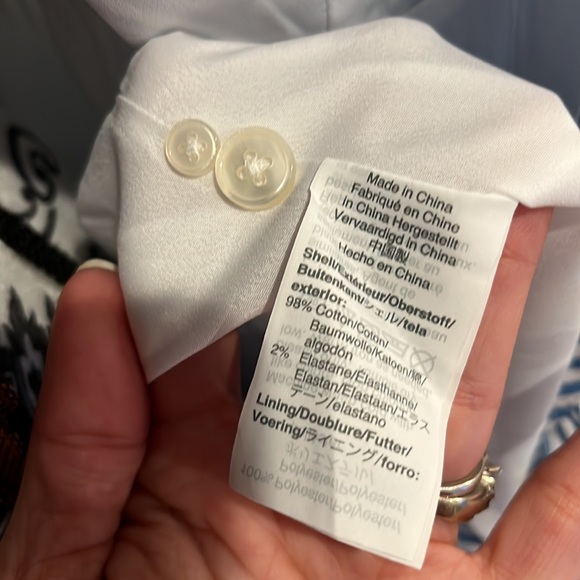 🌸Host pick-NWT J. Crew wrap striped dress light blue white lined 2 small medium - Picture 7 of 7